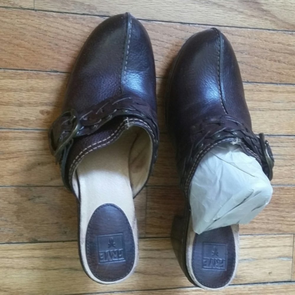 FRYE Women's Shoes slide clog & mules brown 7.5m
